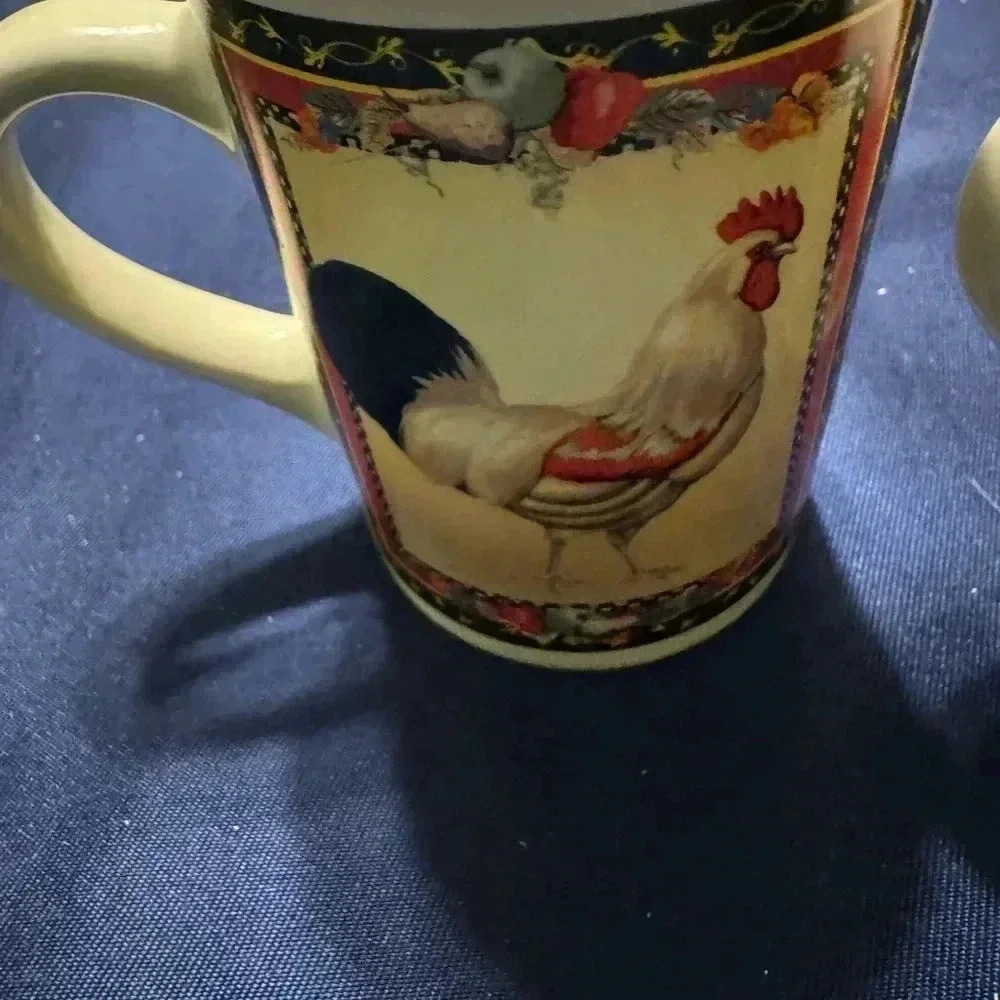 Bay Island Set of Two ROOSTER Mugs - Picture 8 of 11